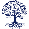 tree with roots and branches icon